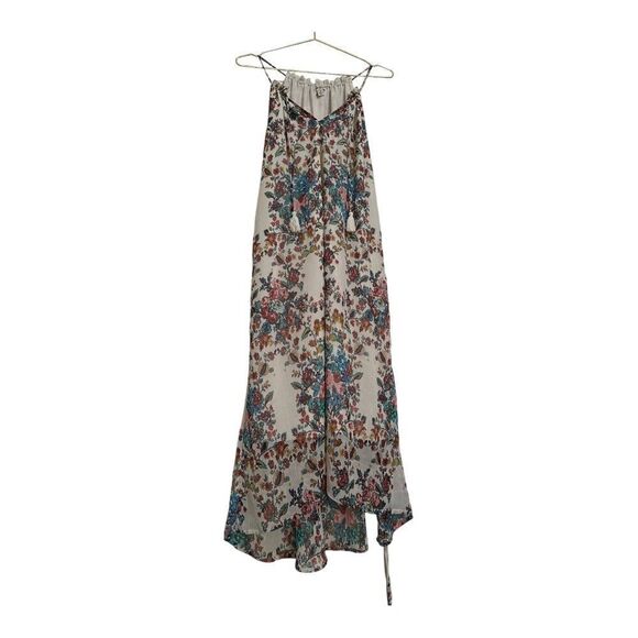 Lucky Brand | Boho Floral Hi Lo Strappy V Neck Maci Dress | S - Picture 1 of 5